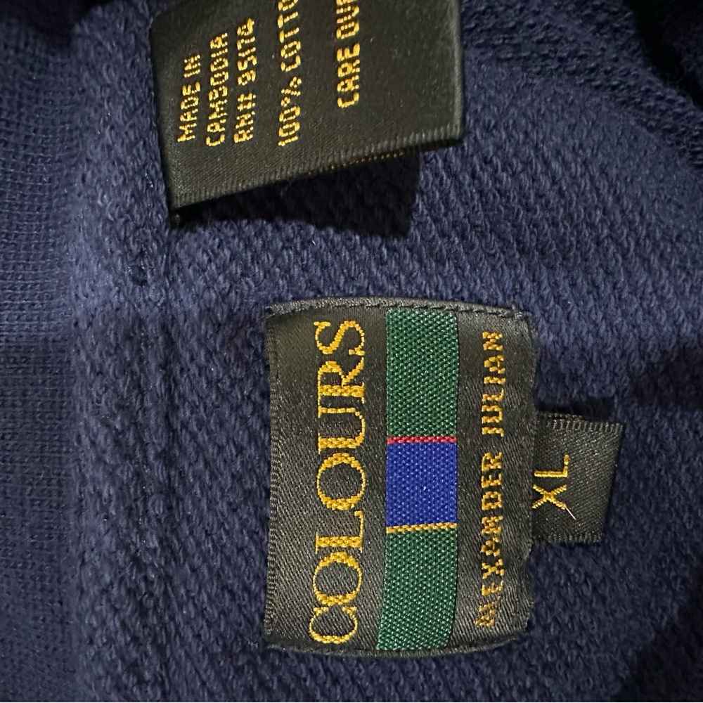Alexander Julian Navy Sweater